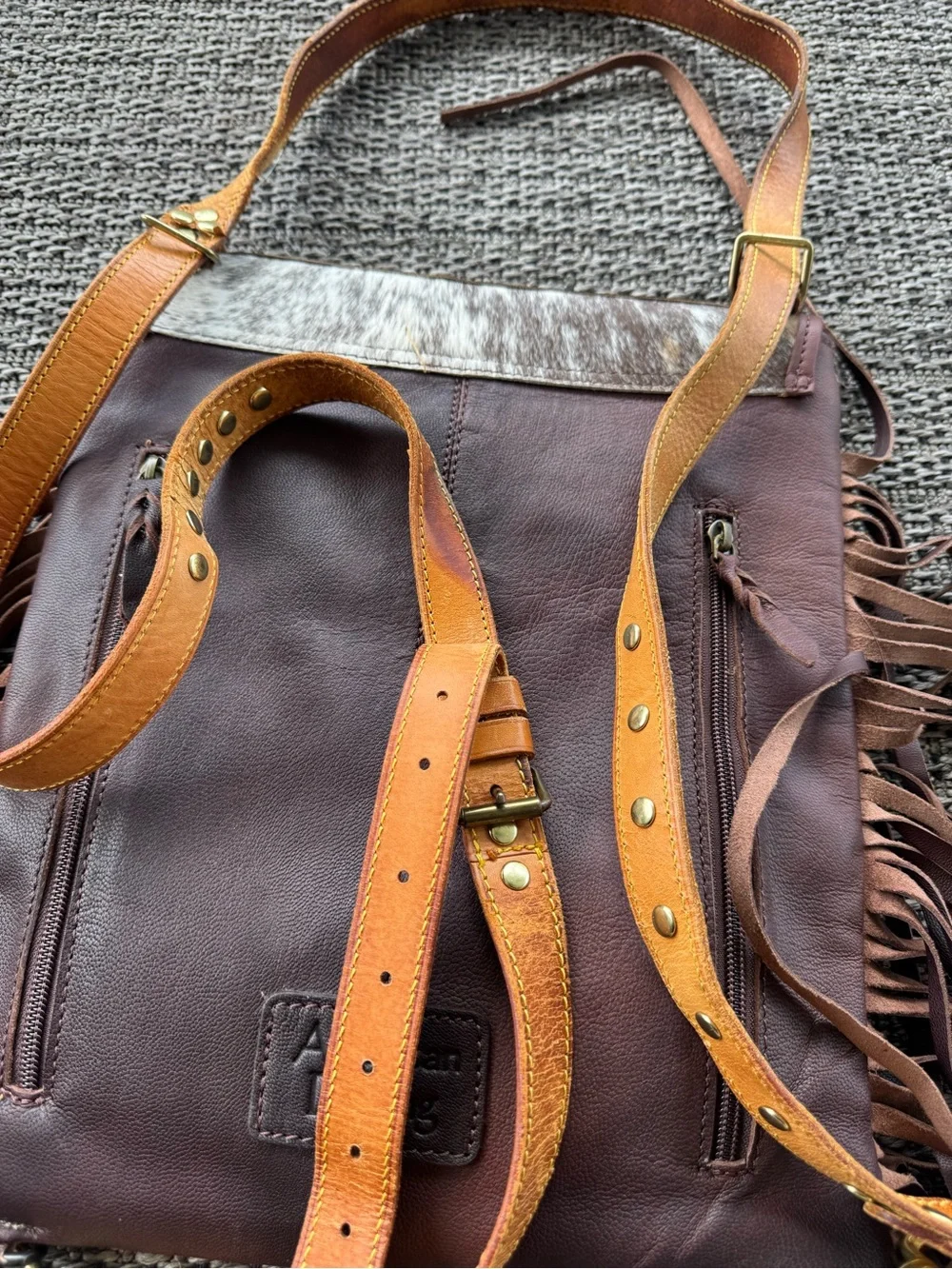 Louis Vuitton Monogram Fringe Crossbody Bag in Brown Used once - see pictures